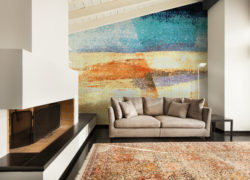 interior, comfortable loft, modern furniture, living room
